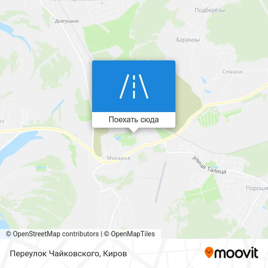 Карта Переулок Чайковского