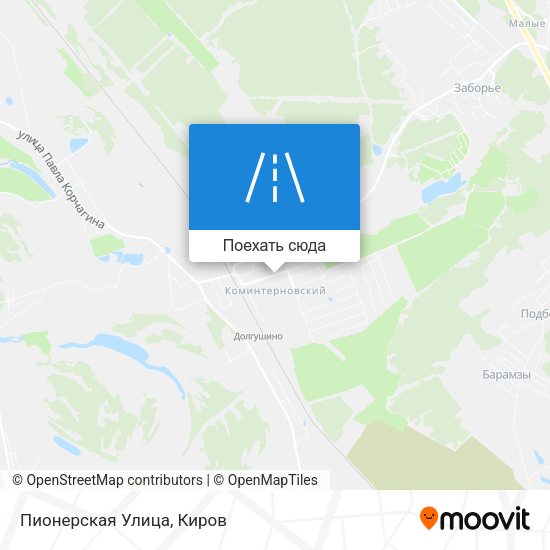 Карта Пионерская Улица