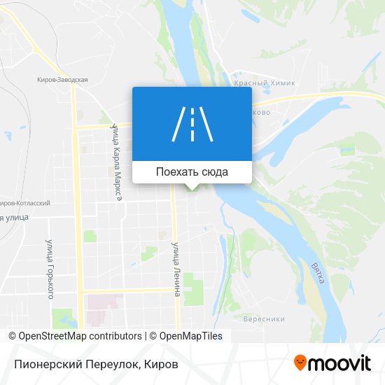 Карта Пионерский Переулок