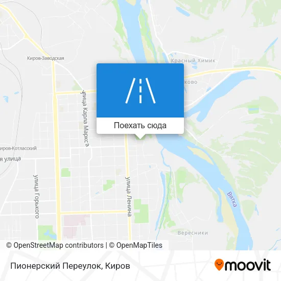 Карта Пионерский Переулок