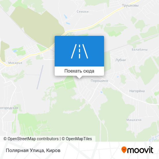 Карта Полярная Улица