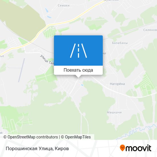 Карта Порошинская Улица