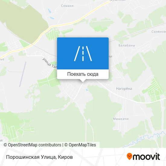Карта Порошинская Улица