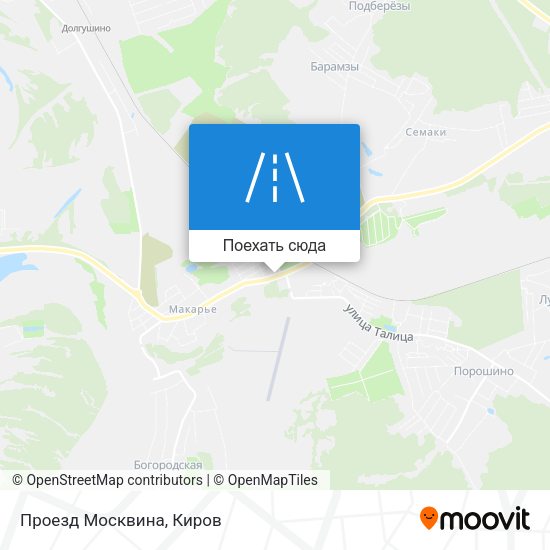 Карта Проезд Москвина
