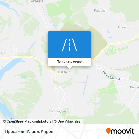 Карта Проезжая Улица