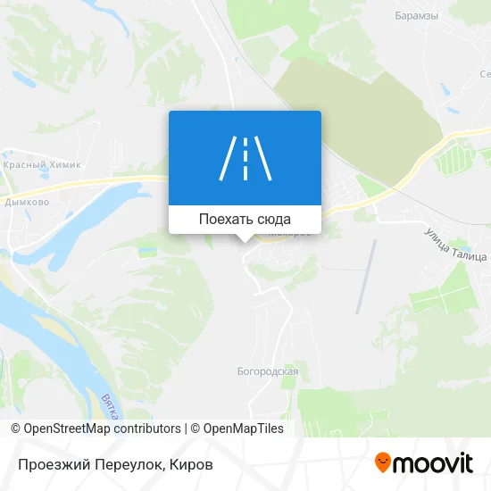 Карта Проезжий Переулок