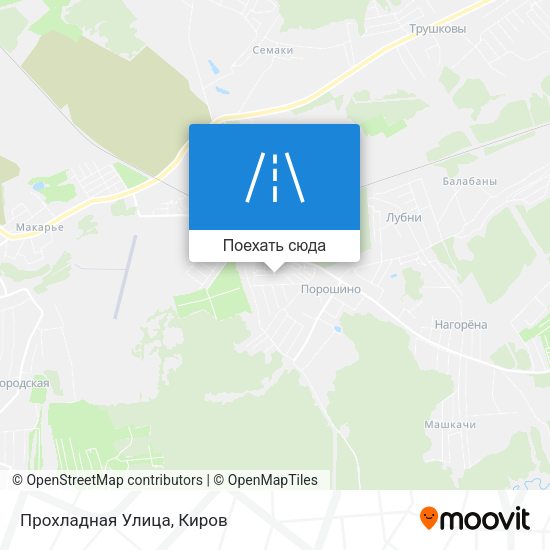 Карта Прохладная Улица