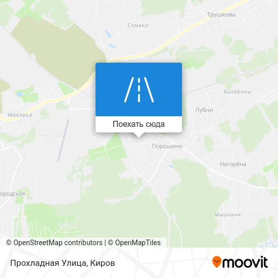 Карта Прохладная Улица