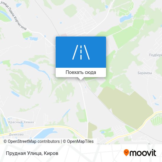 Карта Прудная Улица