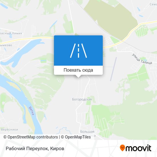 Карта Рабочий Переулок