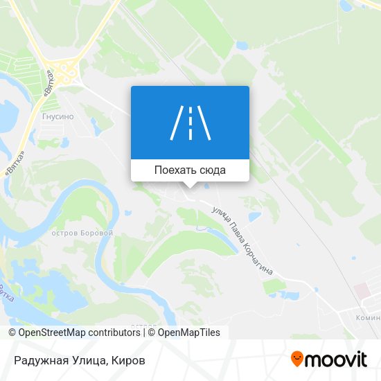 Карта Радужная Улица