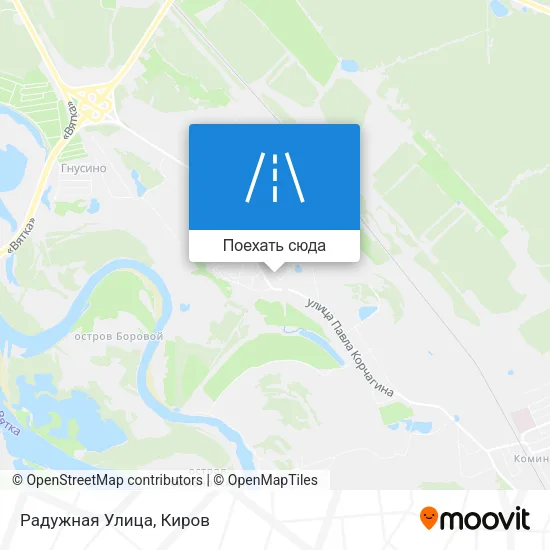 Карта Радужная Улица
