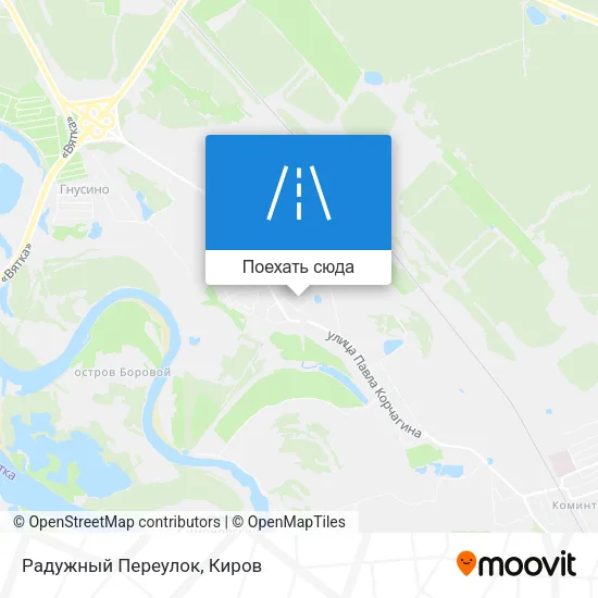 Карта Радужный Переулок