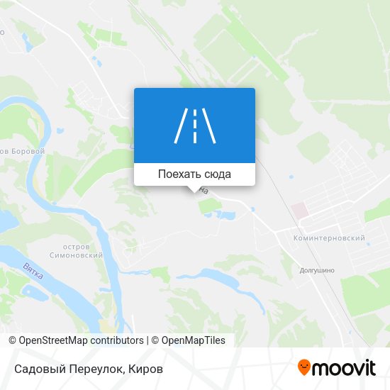 Карта Садовый Переулок