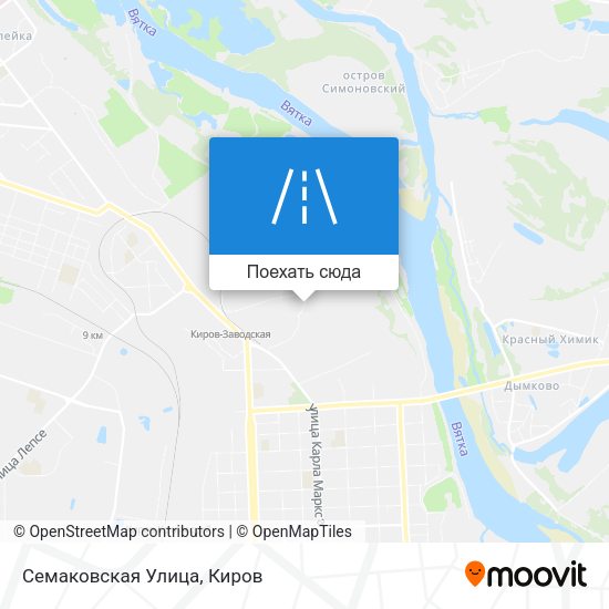 Карта Семаковская Улица