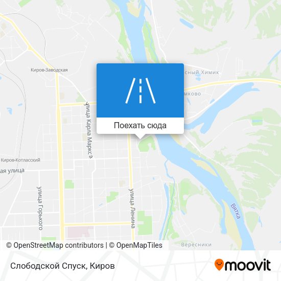 Карта Слободской Спуск