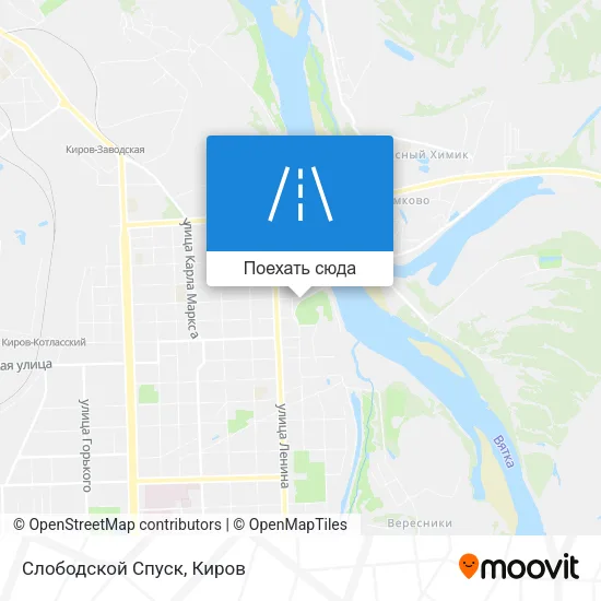 Карта Слободской Спуск