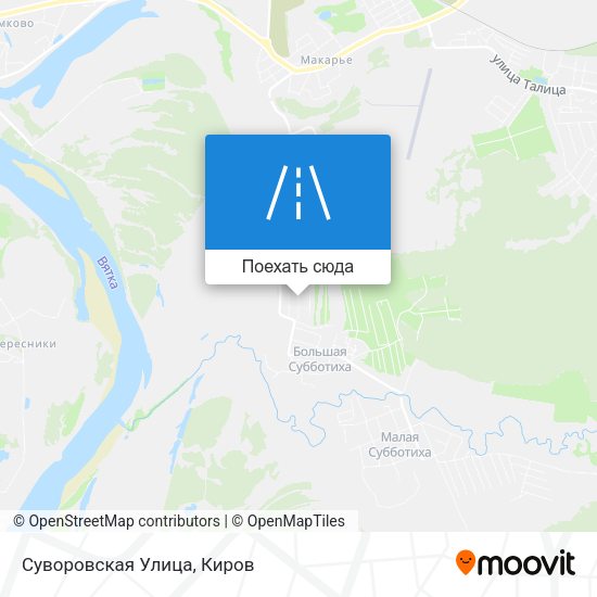 Карта Суворовская Улица