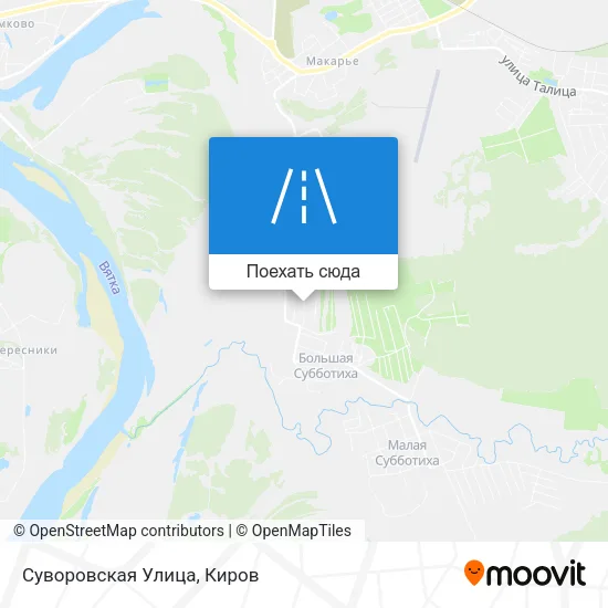 Карта Суворовская Улица