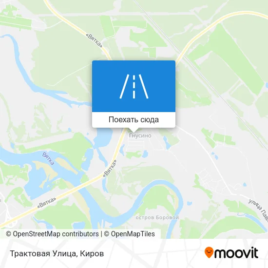 Карта Трактовая Улица