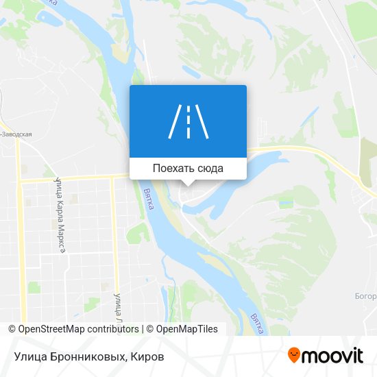 Карта Улица Бронниковых