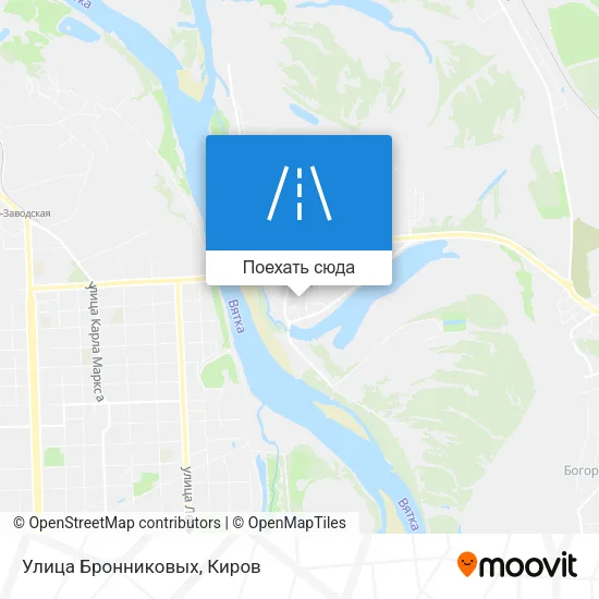 Карта Улица Бронниковых