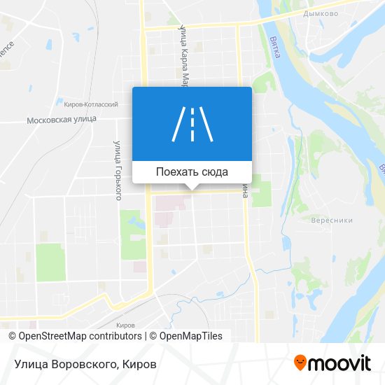 Карта Улица Воровского