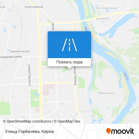 Карта Улица Горбачёва