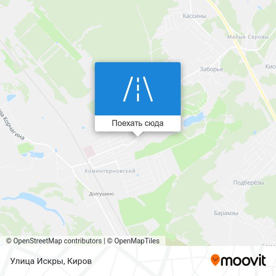 Карта Улица Искры