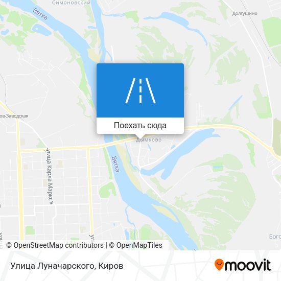 Карта Улица Луначарского