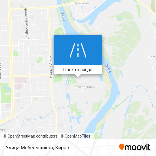 Карта Улица Мебельщиков