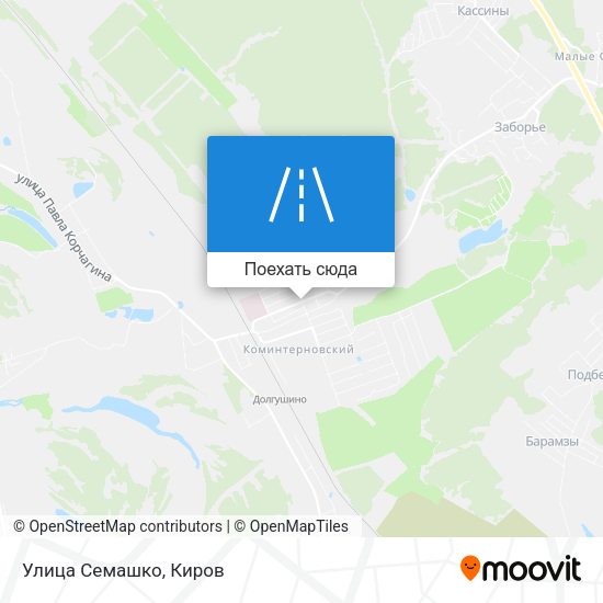 Карта Улица Семашко