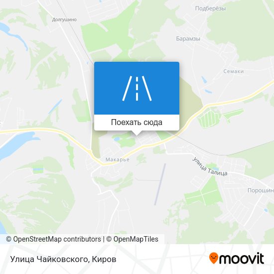 Карта Улица Чайковского