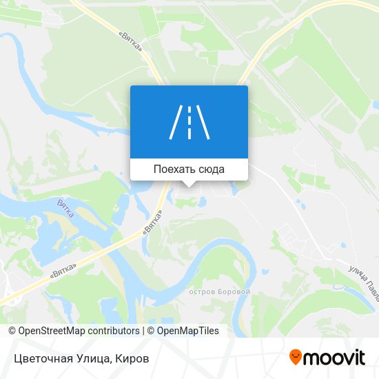 Карта Цветочная Улица