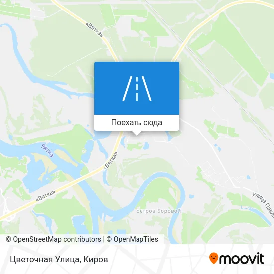 Карта Цветочная Улица
