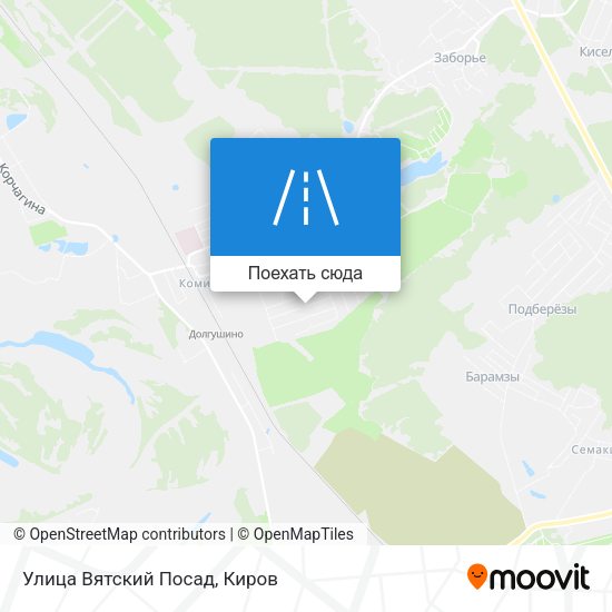 Карта Улица Вятский Посад