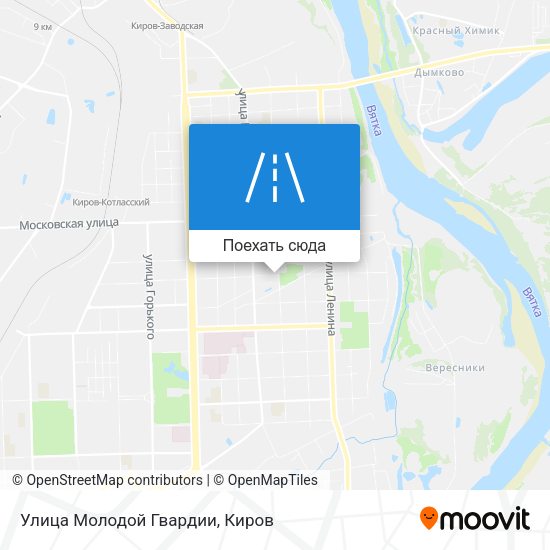Карта Улица Молодой Гвардии