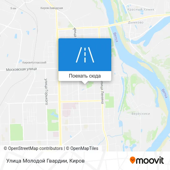 Карта Улица Молодой Гвардии