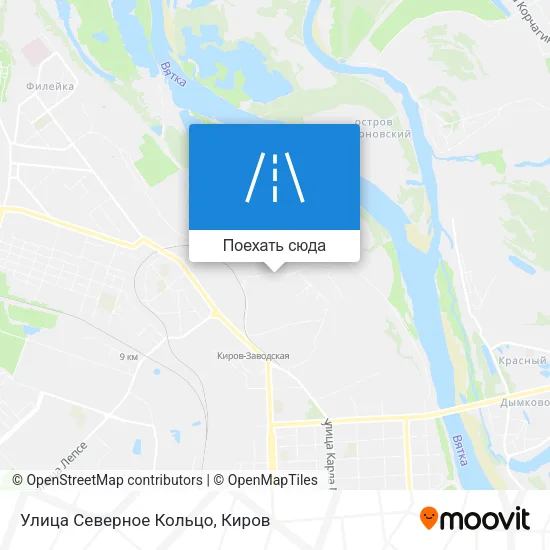 Карта Улица Северное Кольцо