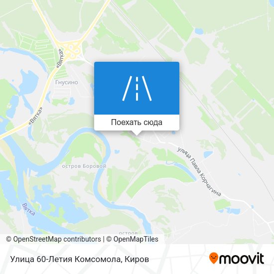 Карта Улица 60-Летия Комсомола