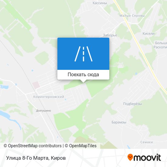 Карта Улица 8-Го Марта