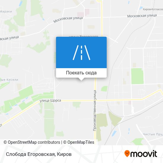 Карта Слобода Егоровская