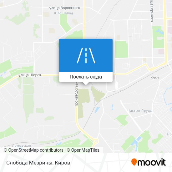 Карта Слобода Мезрины