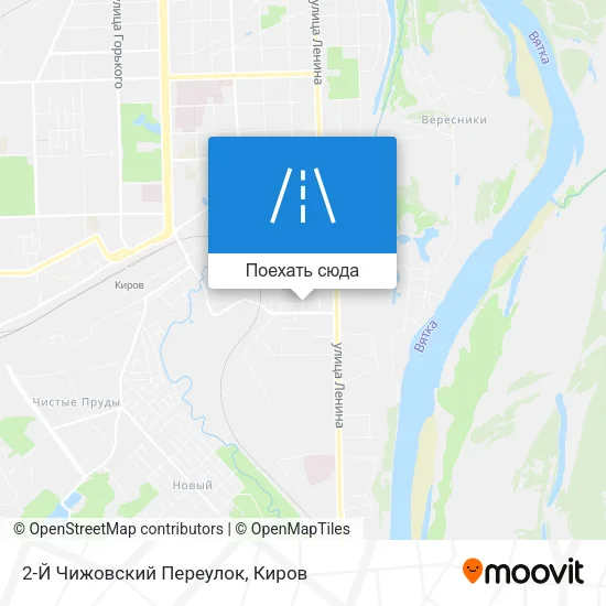 Карта 2-Й Чижовский Переулок