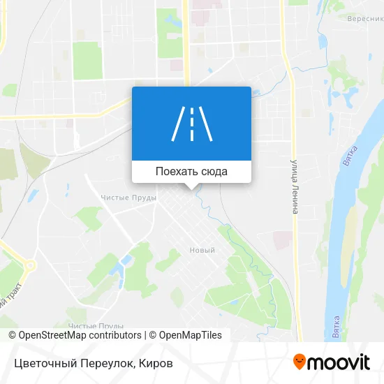 Карта Цветочный Переулок