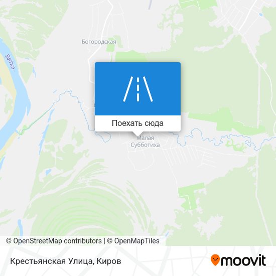 Карта Крестьянская Улица