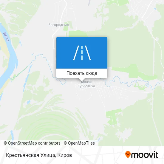 Карта Крестьянская Улица