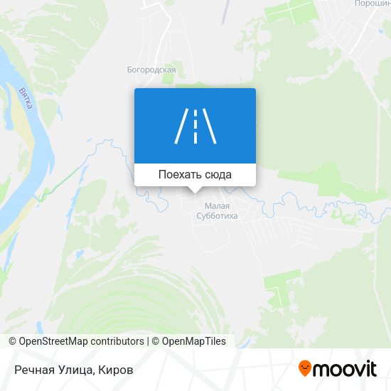 Карта Речная Улица