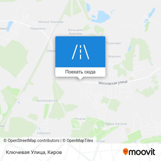 Карта Ключевая Улица