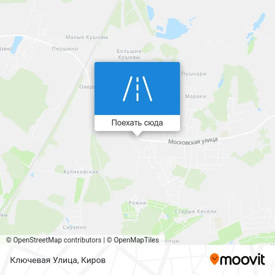 Карта Ключевая Улица